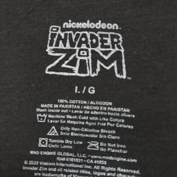 Nickelodeon Invader Zim Gir Me and The Squirrel are Friends Tee L - Picture 4 of 4